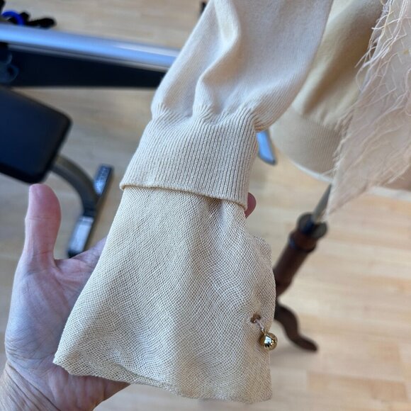 Louis Vuitton Cashmere pullover sweater with button on Accent Vintage (ish) XL - Picture 9 of 14